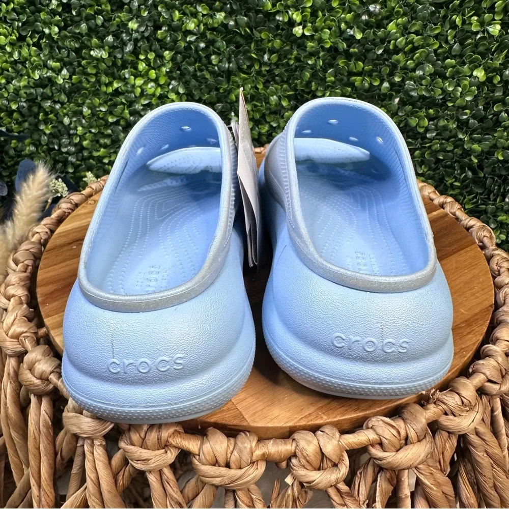 Nwt CROCS crush meta pearl slides‎ nwt